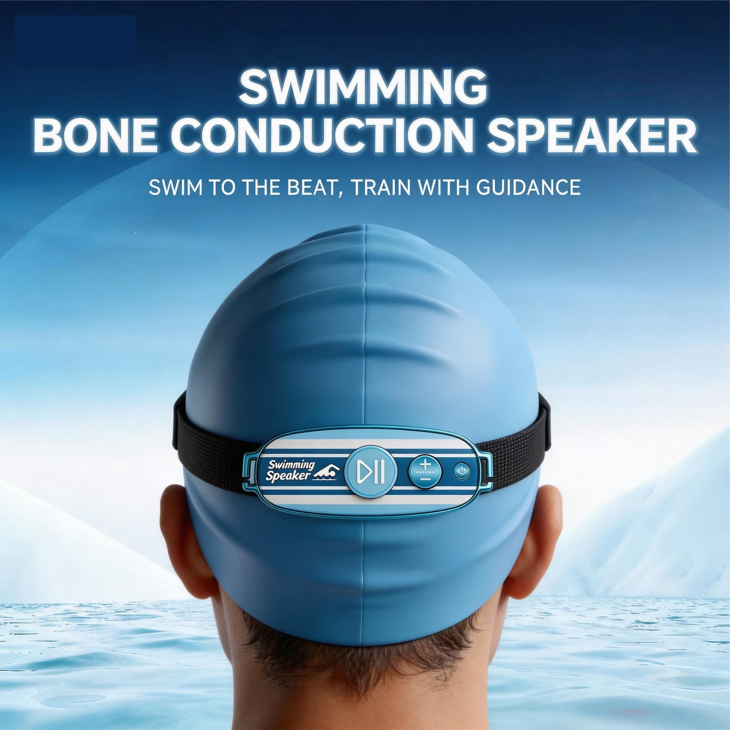 Dolphin Swimming Speaker IPX8 Waterproof Wearable Creative Floating design Local Playback sport Gift Headphones