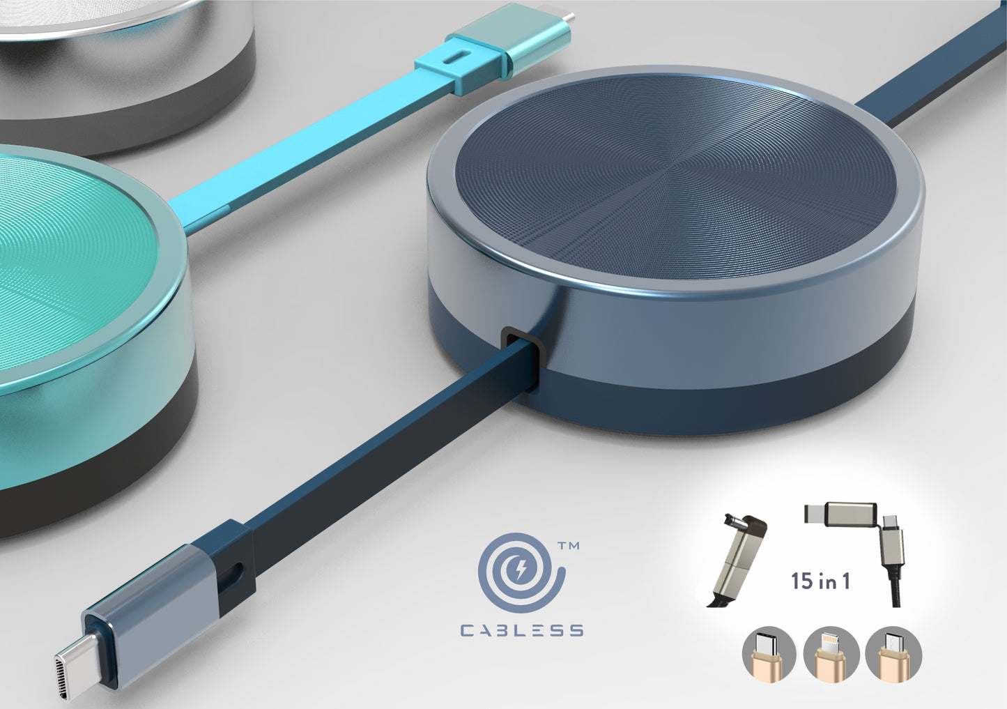 CABLESS- 15 in 1 wired/wireless Charging solution_Live on KICKSTARTER